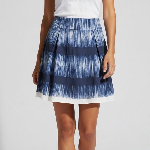 Banana Republic Dresses & Skirts - NWT Banana Republic Blue White Silk Blend Mini Skirt PS | Coastal Chic Old Money